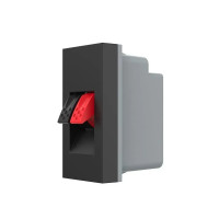 Hi-Fi аудио розетка LIVOLO (Banana), черная, для колонок и усилителей, модуль 0.5 поста (VL-FCSD-1B