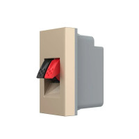 Hi-Fi аудио розетка LIVOLO (Banana), золотая, для колонок и усилителей, модуль 0.5 поста (VL-FCSD-1