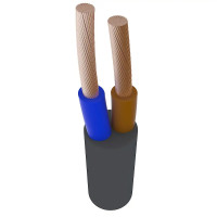 Провода медные ПВС 2х0,75 черные Horoz Electric 95-07-001-1 (100м)
