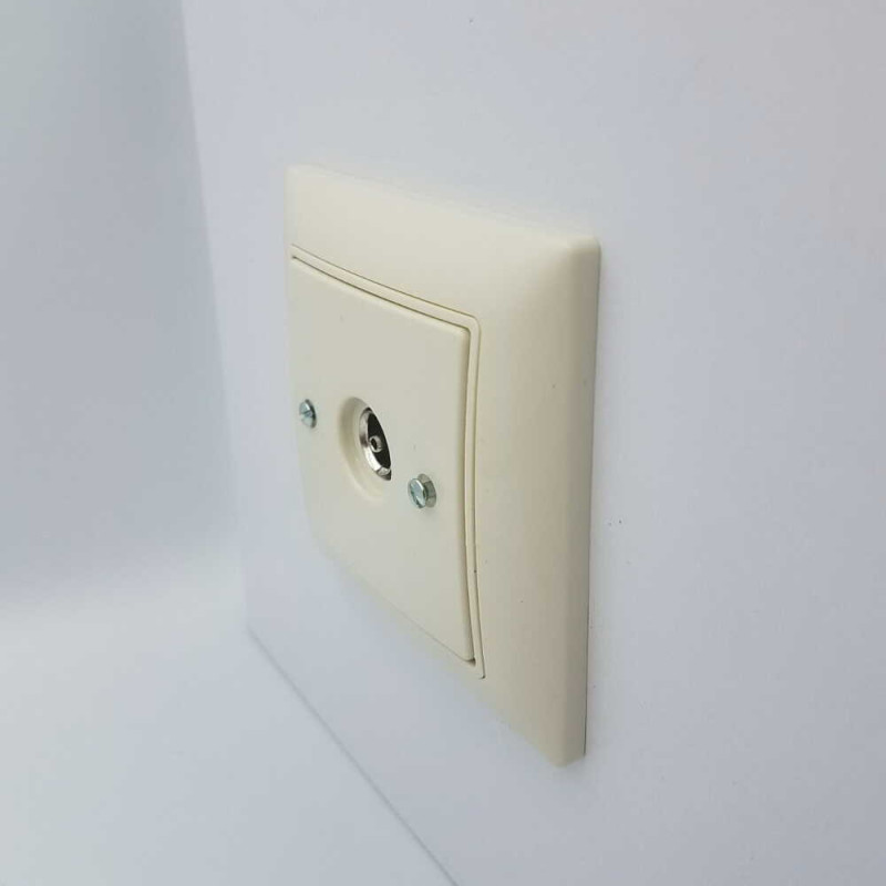 Розетка Basic55 сл.кость TV (б/р) (1743-01-92-507) 2CKA001724A4280