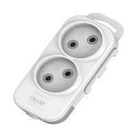 Колодка EL-BI 2-я без заземления со шторками Myra ( 527-010200-200 )