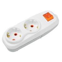 Колодка Nilson 2-на з заземленням з вимикачем ( 42131100 )