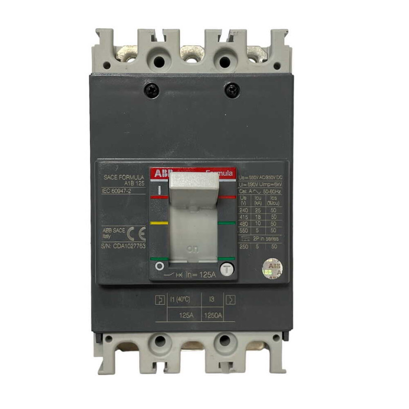Автоматический  выключатель ABB A1B 125A 10 In Formula 3p FF 1SDA066708R1