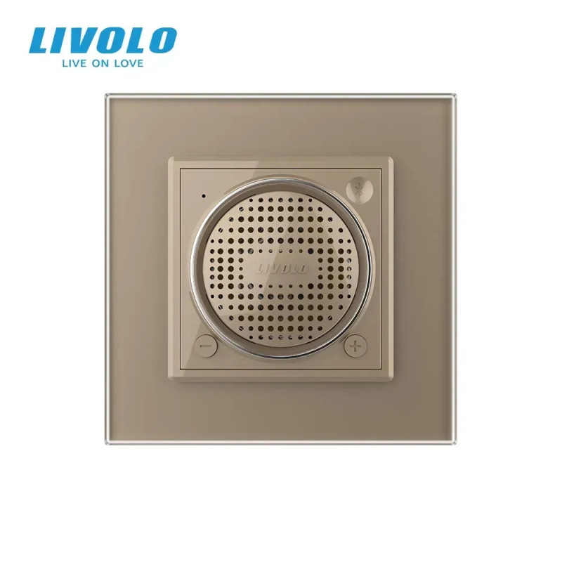 Bluetooth колонка LIVOLO золота матова скло