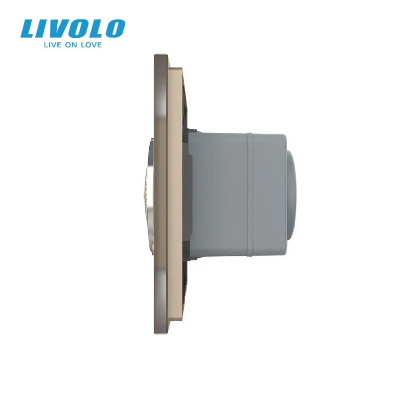 Bluetooth колонка LIVOLO золота матова скло