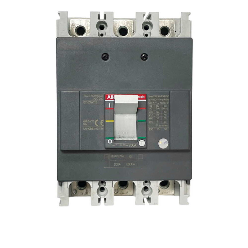 Автоматический выключатель ABB A2C 200A FORMULA 3P FF (1SDA066778R1)