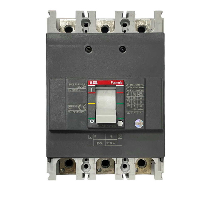 Автоматический выключатель ABB A2C 250A FORMULA 3P FF (1SDA066780R1)