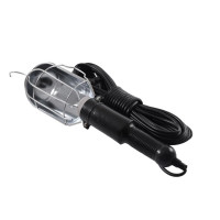 Переноска гаражная 15м с выключателем Lemanso металлическая решетка черная LMA083