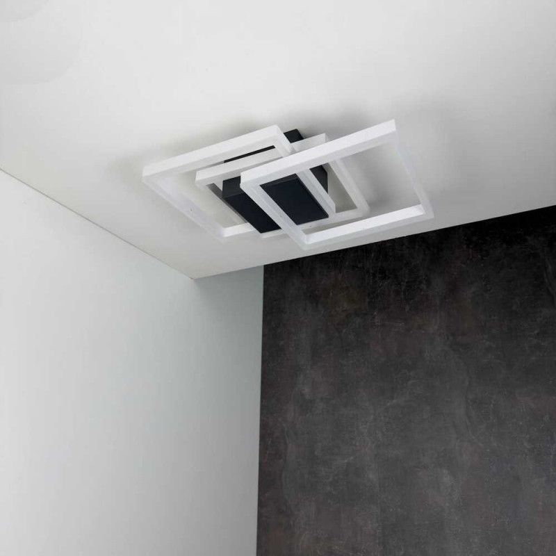 Світильник стельовий LED smart RAFAEL+пульт 100W 3000-5000K IP20 прямокутний чорний Violux (220975)