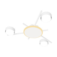 Потолочный светильник под лампу PANAMERA 3хGX53 (подсветка 6W 3000K) IP20 белый Violux ( 340021 )