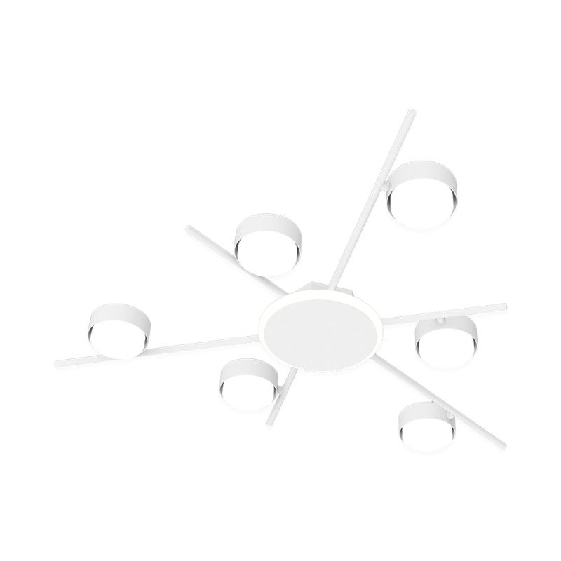 Потолочный светильник под лампу PANAMERA 6хGX53 (подсветка 6W 3000K) IP20 белый Violux ( 340022 )