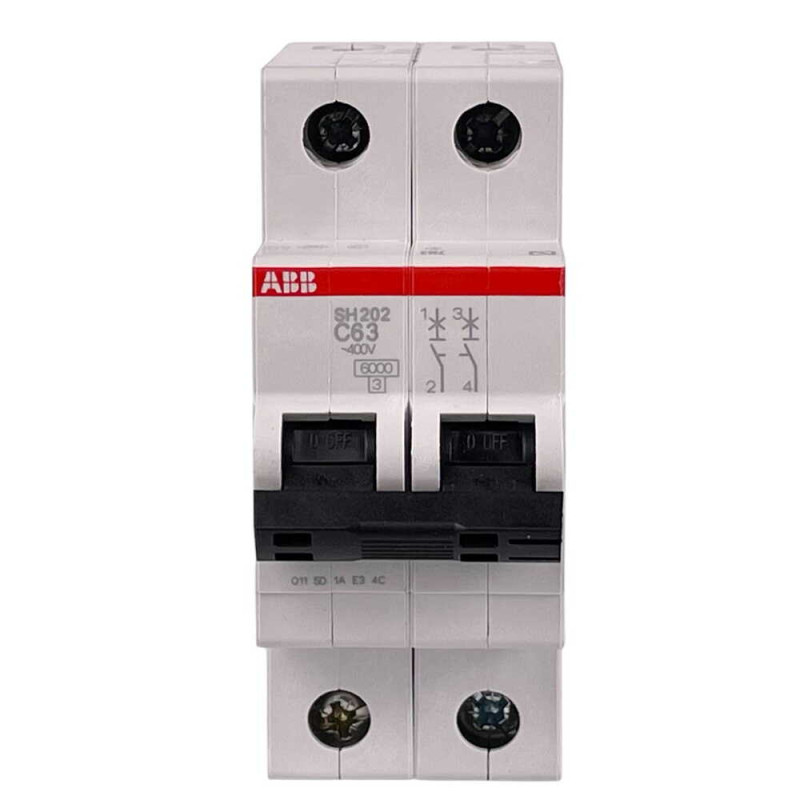 Автоматичний вимикач ABB 6кА SH202-C63 (2CDS212001R0634)