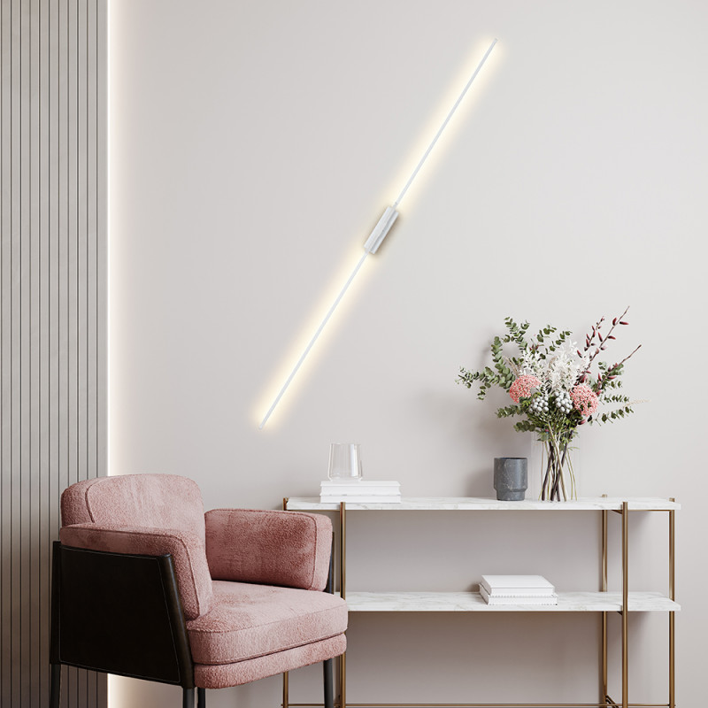 Світильник настінний Violux FUSION 15W 3000K 600Lm IP20 білий ( 551021 )