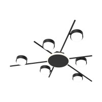 Светильник под лампу PANAMERA 6хGX53 (подсветка 6W 3000K) IP20 черный Violux ( 340122 )