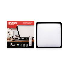 Світлодіодний світильник з пультом ETRON Smart MODERN 1-ESP-2007 48W black&white IP20