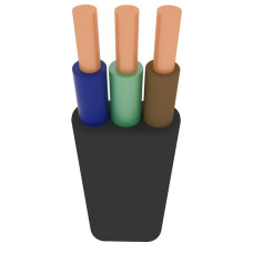 Кабель медный ВВГнг-П 3х6 Horoz Electric 95-10-008 (100м)