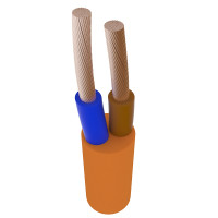 Провода медные ПВС 2х2,5 оранжевые Horoz Electric 95-07-004-2 (100м)