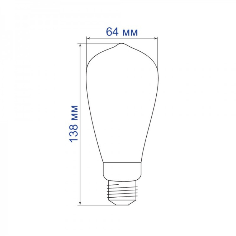 Светодиодная лампа Feron LB-379 ST64 2W E27 2700K 01864