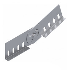 Пластина шарнірного з'єднувача Н80мм (комплект 2 шт), цинкування, метод Сендзіміра, товщ. 1,2мм UEA