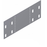 Переходник упрощенный правосторонний/левосторонний 500х80 мм, цинкование, метод Сендимира, толщ.1,5мм UEA