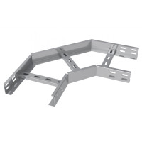 Угол горизонтальный 90° кабельроста, 600х80, цинкование, метод Сендимира, толщ. 1,2мм UEA