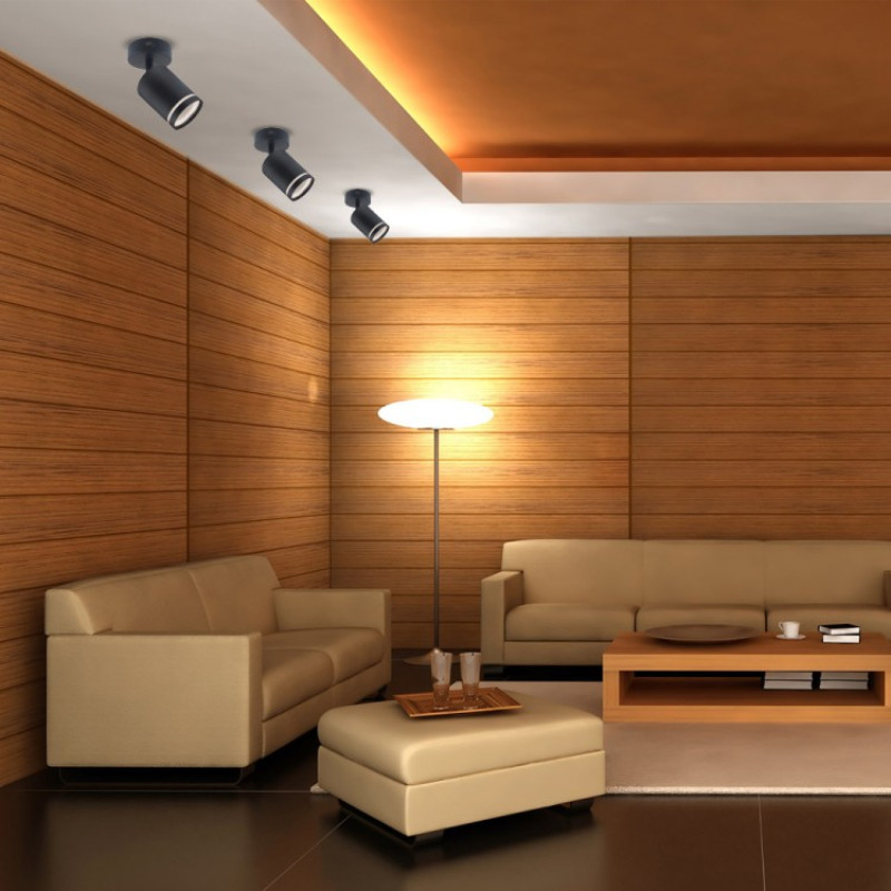 Накладной поворотный светильник ML318-S черный 40149