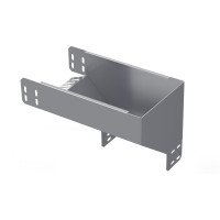 Угол вертикальный наружный переходник левый 200х100, цинкование, метод Сендимира 1мм UEA