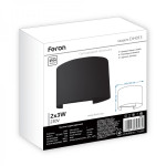 Архитектурный светильник FERON DH013 2х3W черный 11872
