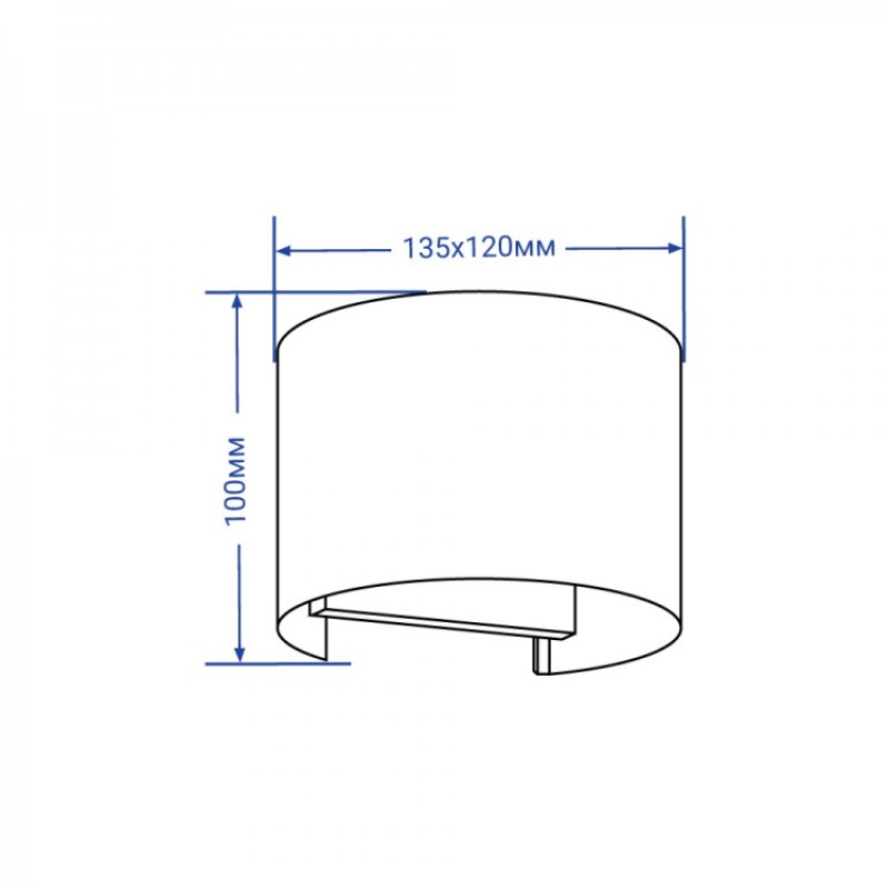 Архитектурный светильник FERON DH013 2х3W черный 11872