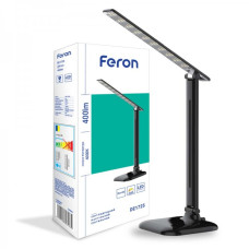 Настольный LED светильник FERON DE1725 9W 30LED черный 29860