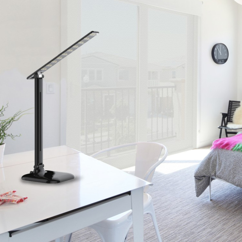 Настільний LED світильник FERON DE1725 9W 30LED рожевий 24231