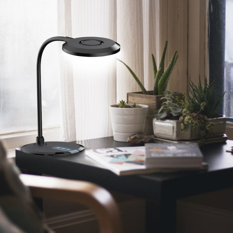 Настольный LED светильник FERON DE1731 8W серебро 6889