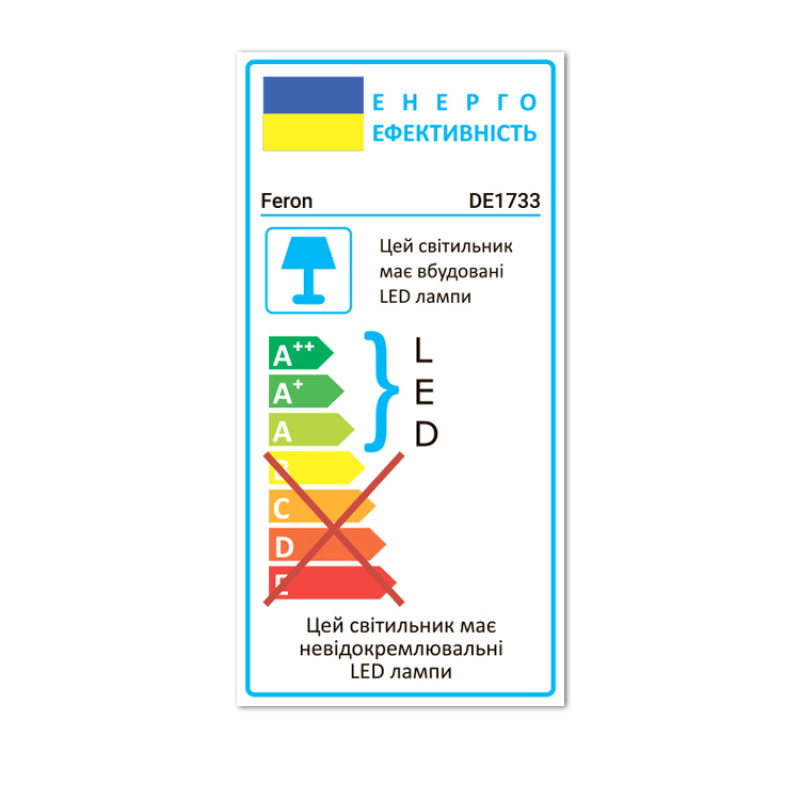Настольный LED светильник FERON DE1733 9W черный 7123