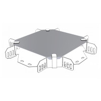 Крышка на ответвитель крестообразный, основание 300, цинкование, метод Сендимира, толщ. 1мм UEA