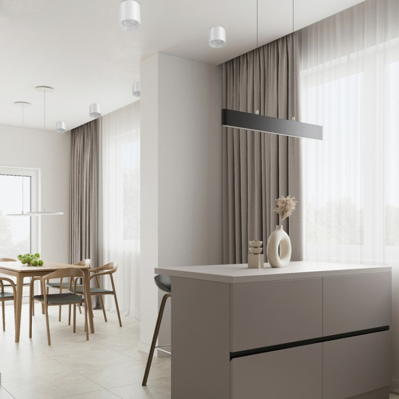 Накладний світильник спот Feron ML202-P чорний 01927