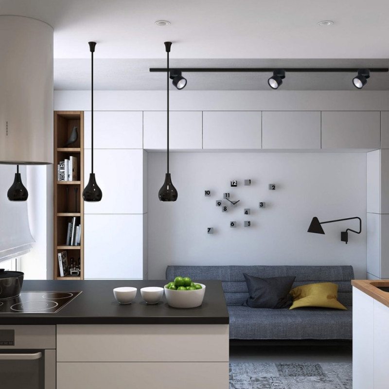 Трековый светодиодный светильник FERON AL107 COB 14W 1190LM 4000K IP40 черный 32476