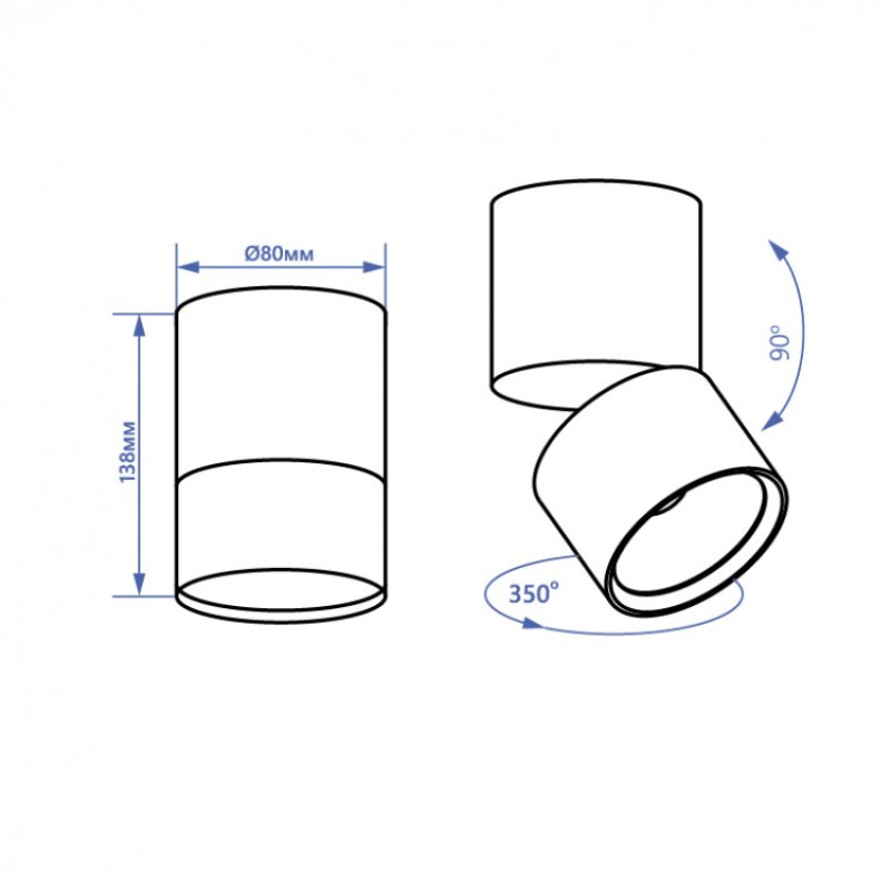 Трековый светодиодный светильник FERON AL107 COB 14W 1190LM 4000K IP40 черный 32476