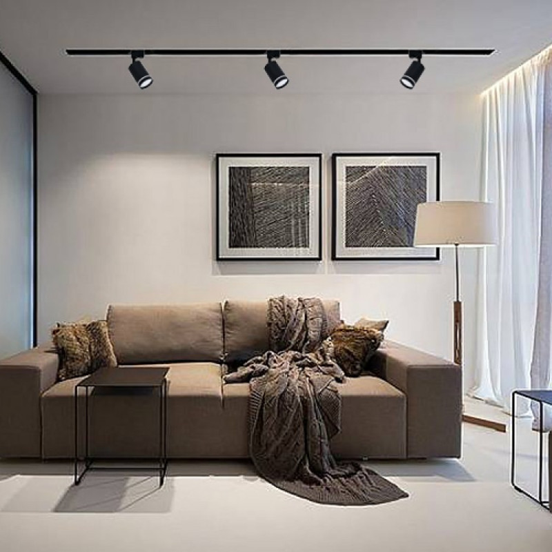 Трековый светодиодный светильник FERON ML338 MR16 GU10 черный 40114