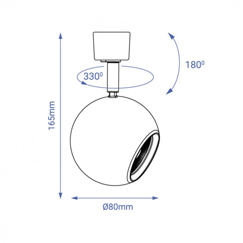 Трековий світильник Feron ML331 білий 40135