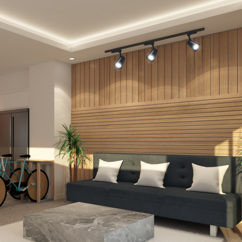 Трековый светодиодный светильник FERON AL100 COB 12W 960LM 4000K IP40 белый 29509