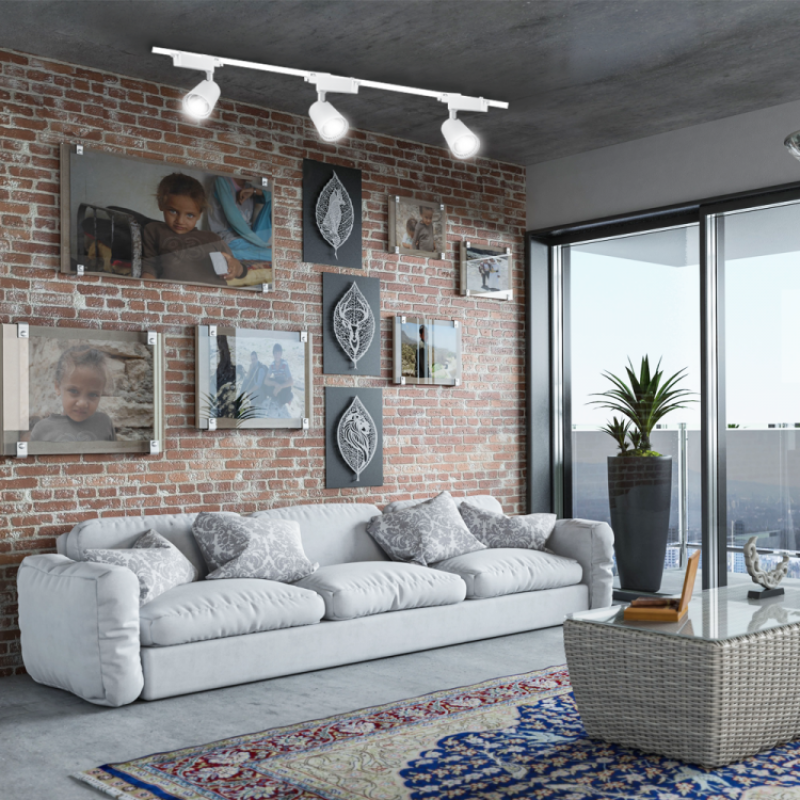 Трековый светодиодный светильник FERON AL100 COB 12W 960LM 4000K IP40 белый 29509