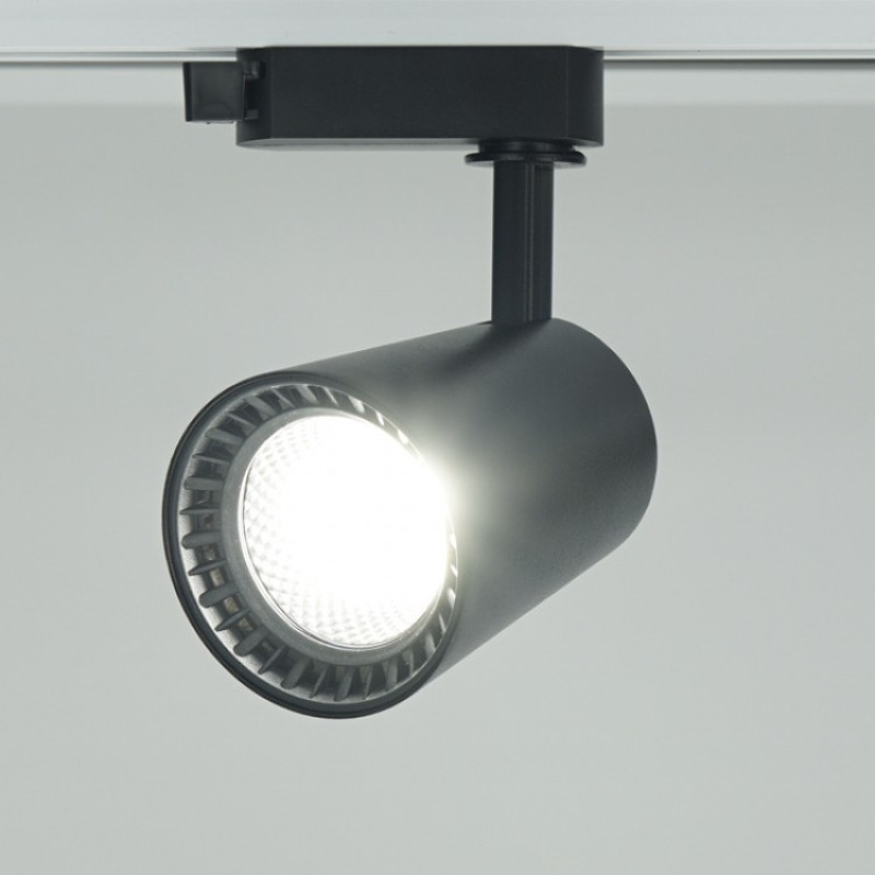 Трековый светодиодный светильник FERON AL100 COB 12W 960LM 4000K IP40 черный 29615