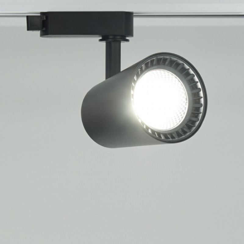 Трековый светодиодный светильник FERON AL100 COB 12W 960LM 4000K IP40 черный 29615