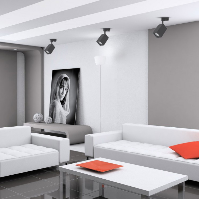 Трековый светодиодный светильник FERON ML337 MR16 GU10 черный 40138