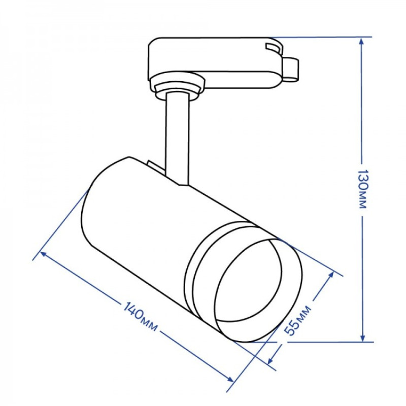 Трековый светодиодный светильник FERON AL106 COB 10W 400LM 4000K IP40 белый 32444