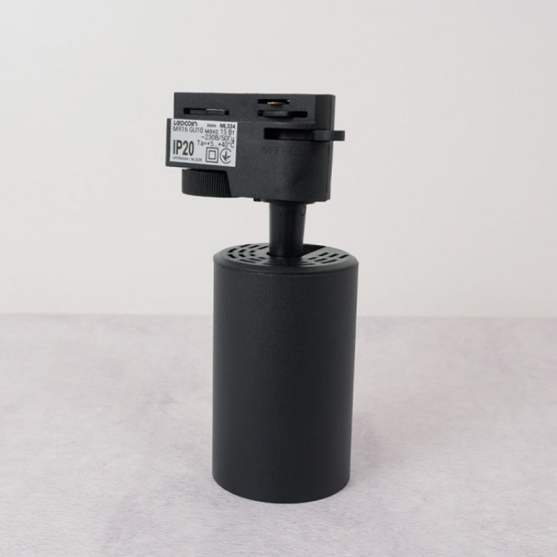 Трековий світильник LED Ledcoin ML334 під лампу чорний 80896