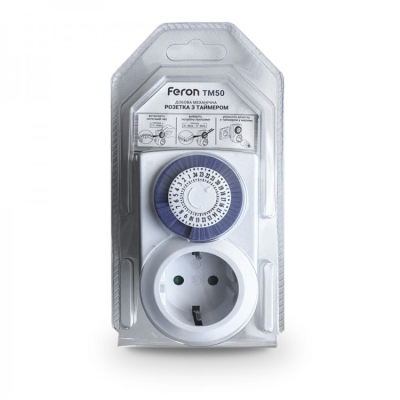 Розетка з таймером FERON TM50 23238