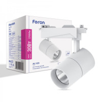 Трековый светильник Feron AL103 30W 4000К IP40 белый угол рассеяния 60 32521