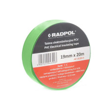 Изоляционная лента Radpol 0,13ммх19мм/20м зеленая (AR 19/20-T) морозостойкая