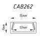 Профиль для светодиодной ленты CAB262 FERON 2м 10267